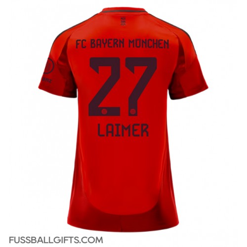 Bayern Munich Konrad Laimer #27 Fußballbekleidung Heimtrikot Damen 2024-25 Kurzarm